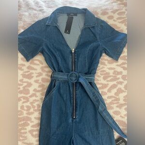 Selling this denim jumpsuit!